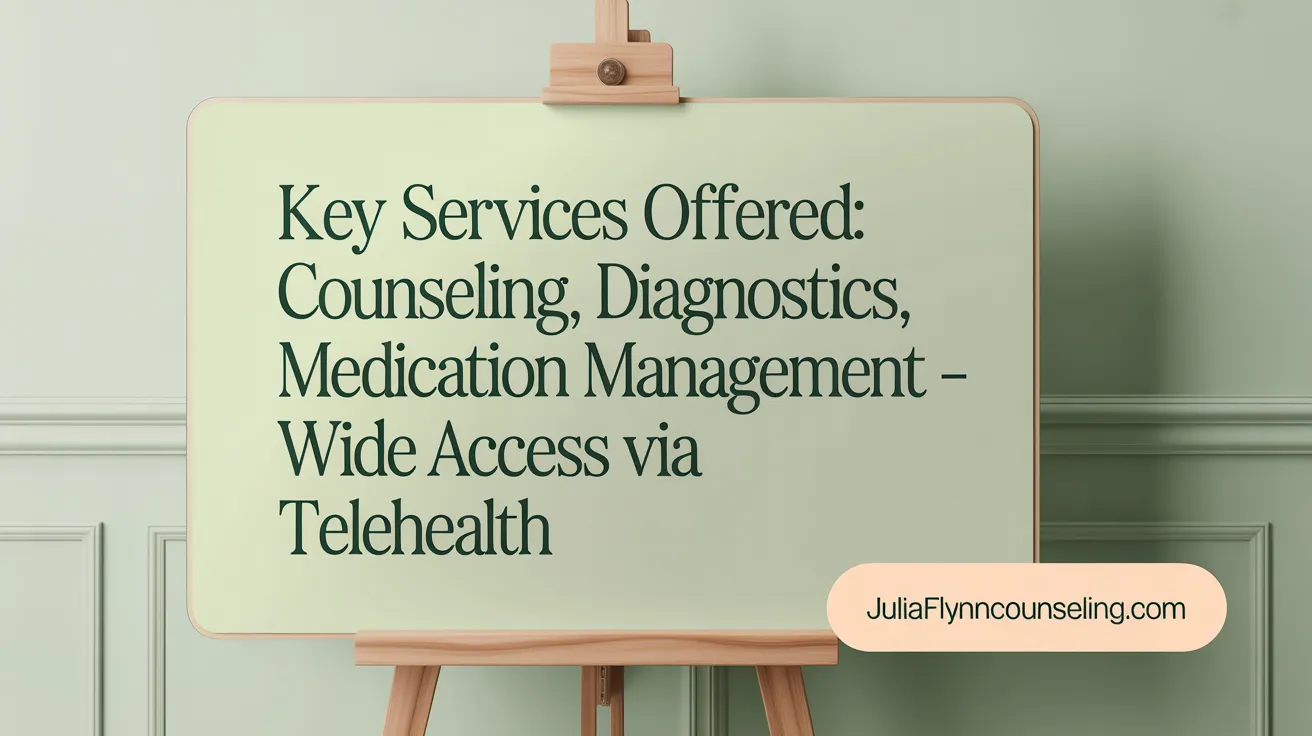 Key Services Offered: Counseling, Diagnostics, Medication Management - Wide Access via Telehealth