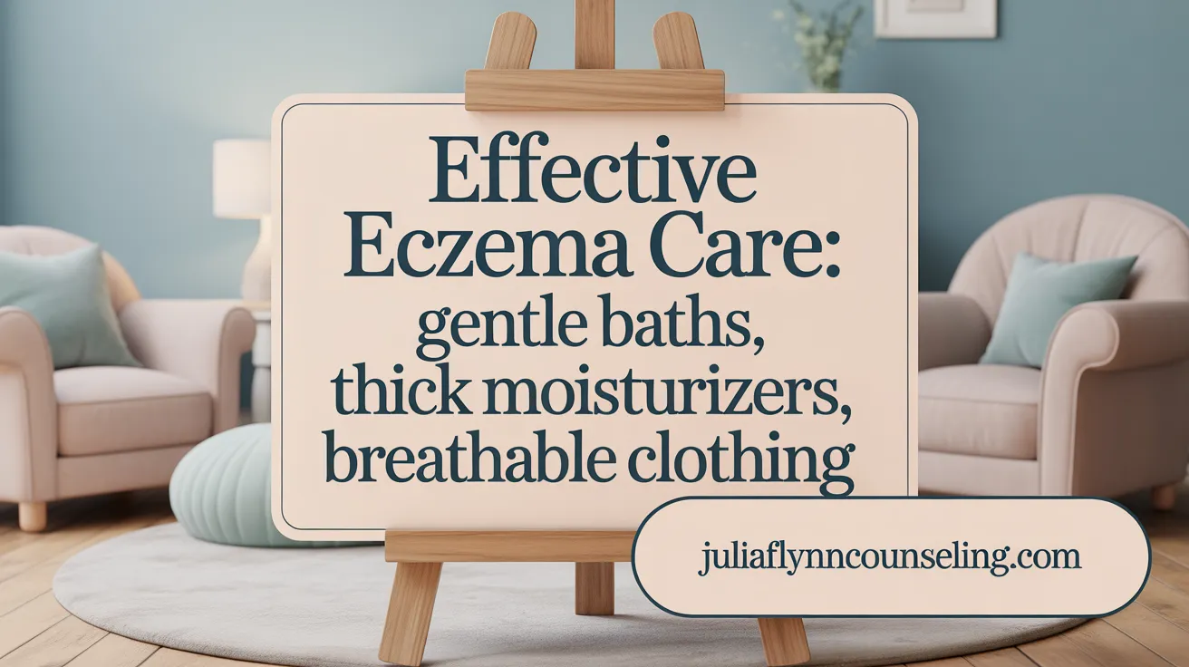 Effective Eczema Care: Warm Baths, Thick Moisturizers, Breathable Clothing
