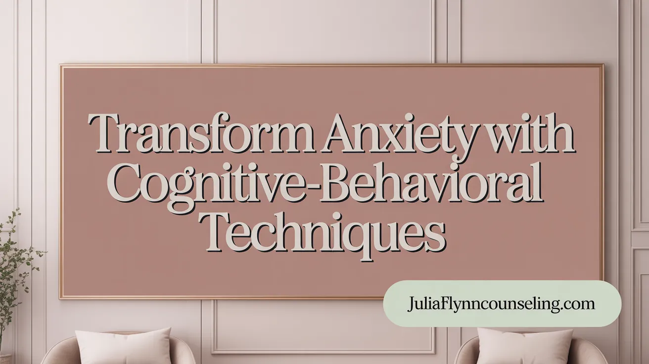 Transform Anxiety with Cognitive-Behavioral Techniques