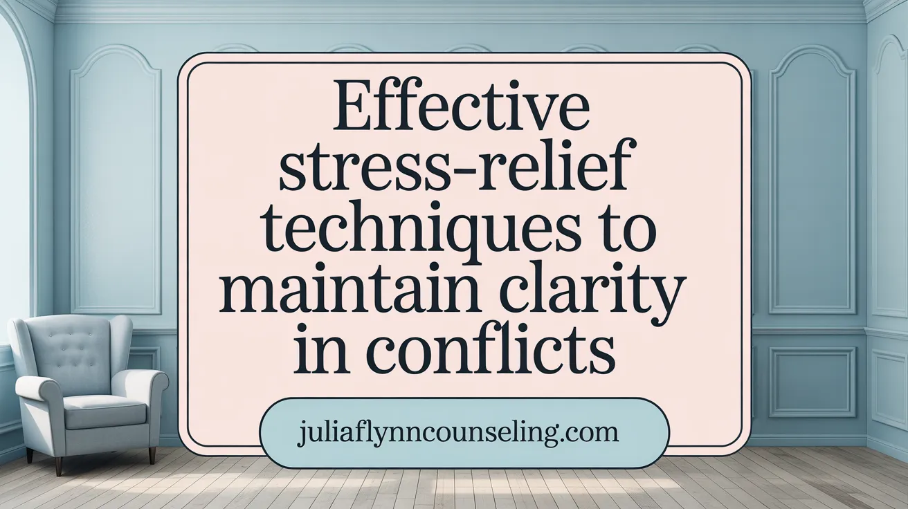 Effective Stress-Relief Techniques to Maintain Clarity in Conflicts