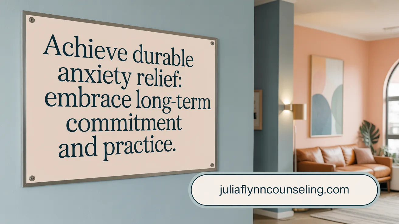 Achieve Durable Anxiety Relief: Embrace Long-Term Commitment and Practice