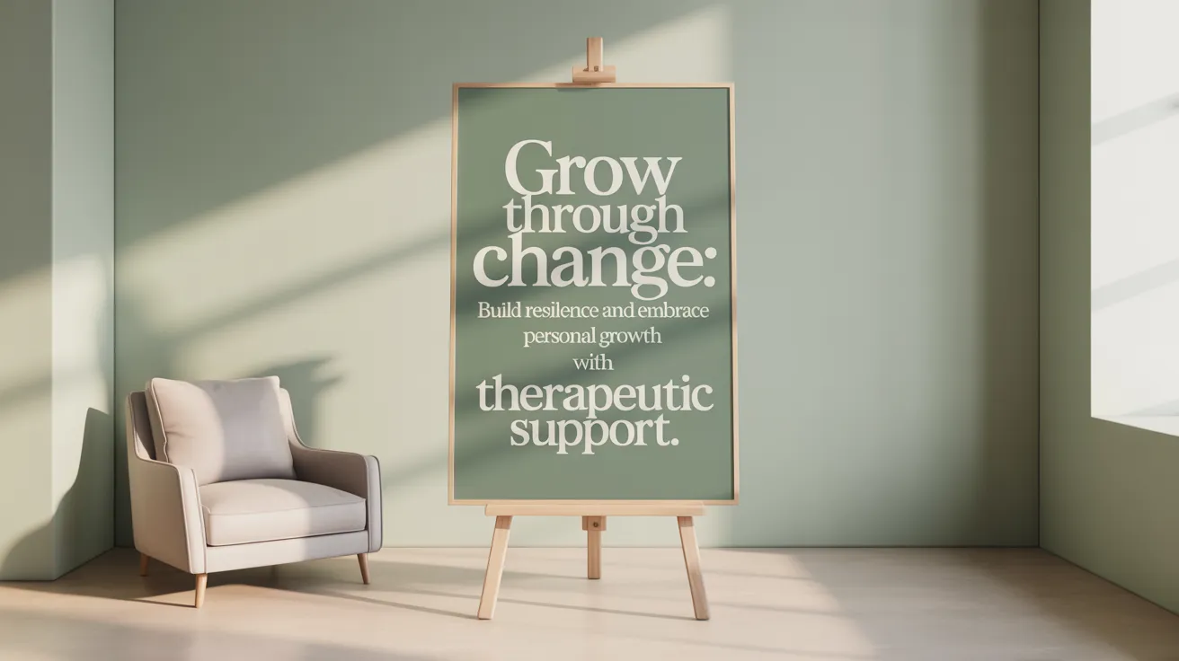 Grow Through Change: Build resilience and embrace personal growth with therapeutic support.