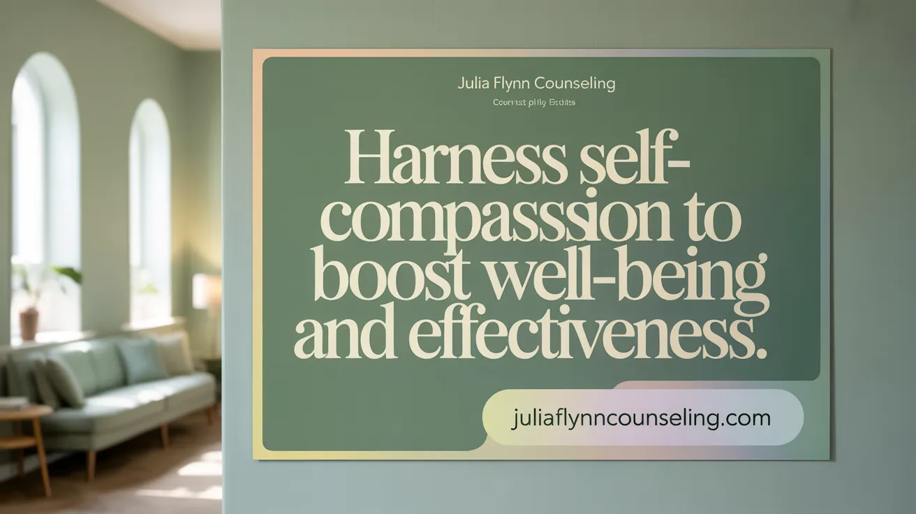 Harness Self-Compassion to Boost Well-Being and Effectiveness