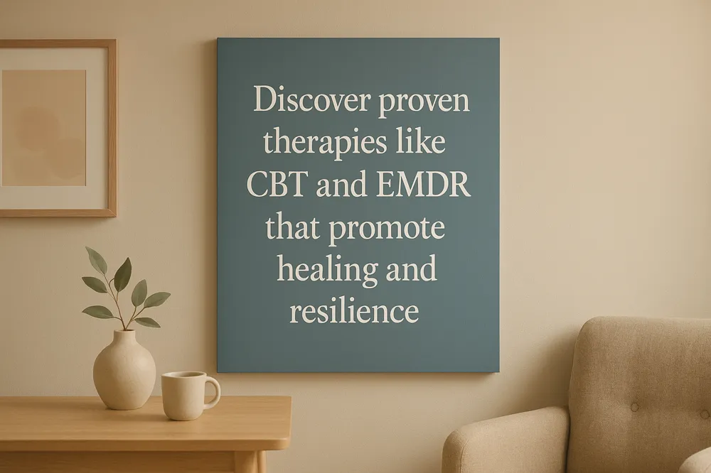 Discover proven therapies like CBT and EMDR that promote healing and resilience.