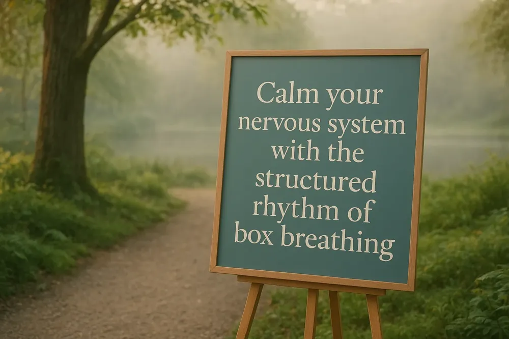 Calm your nervous system with the structured rhythm of box breathing