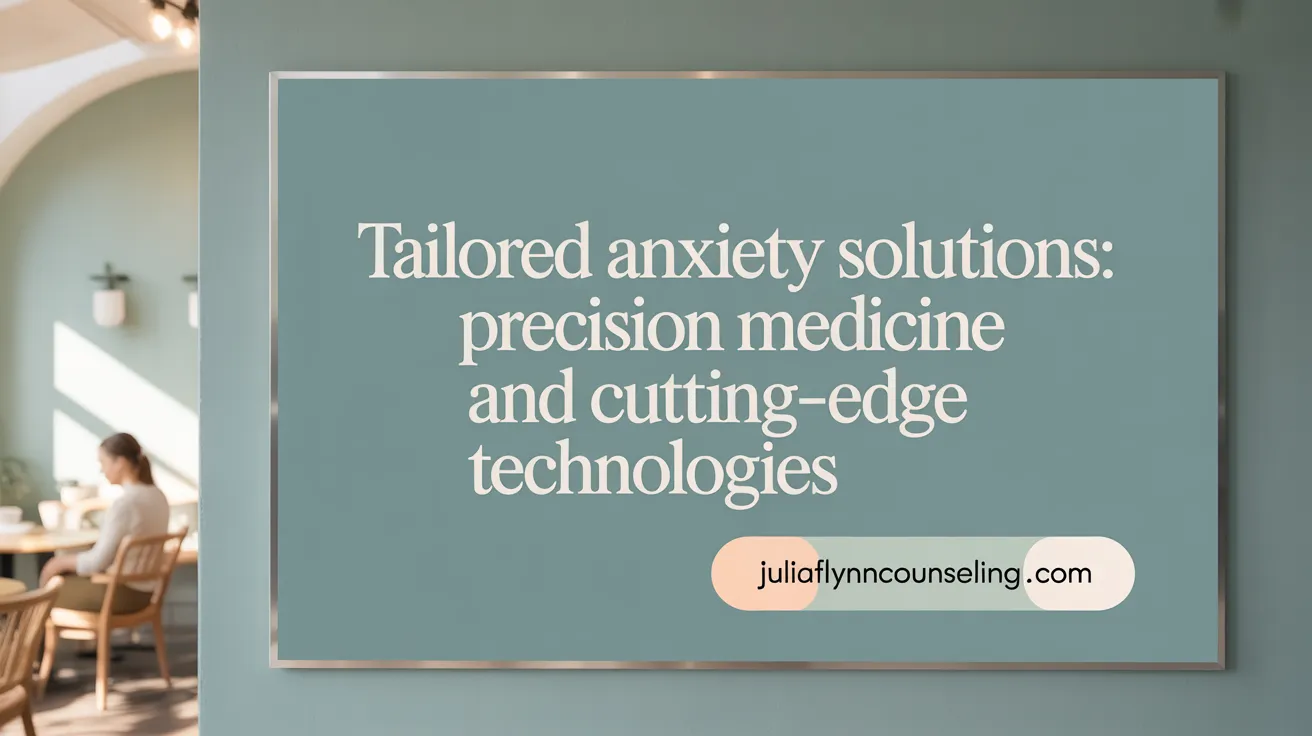 Tailored Anxiety Solutions: Precision Medicine and Cutting-Edge Technologies