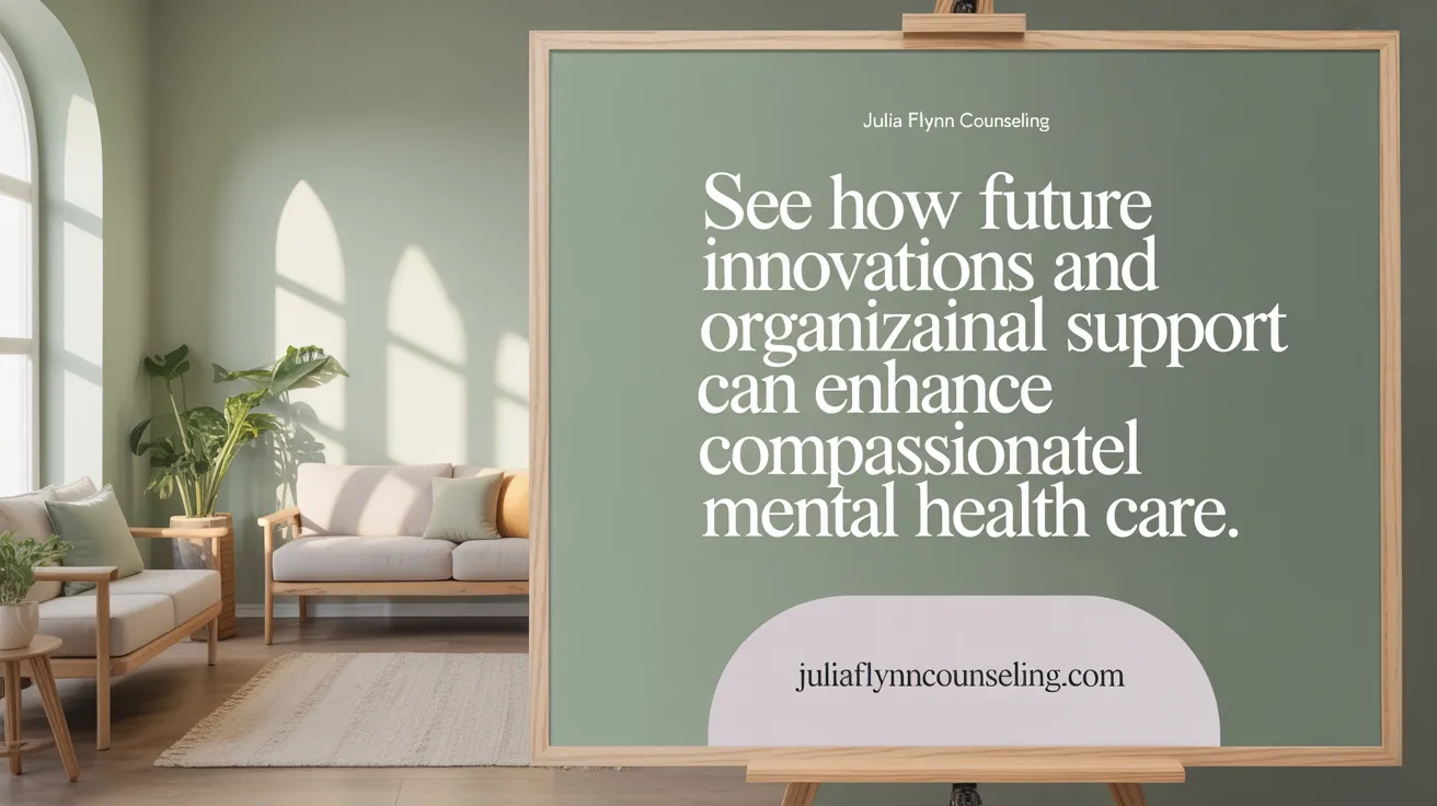 See how future innovations and organizational support can enhance compassionate mental health care.