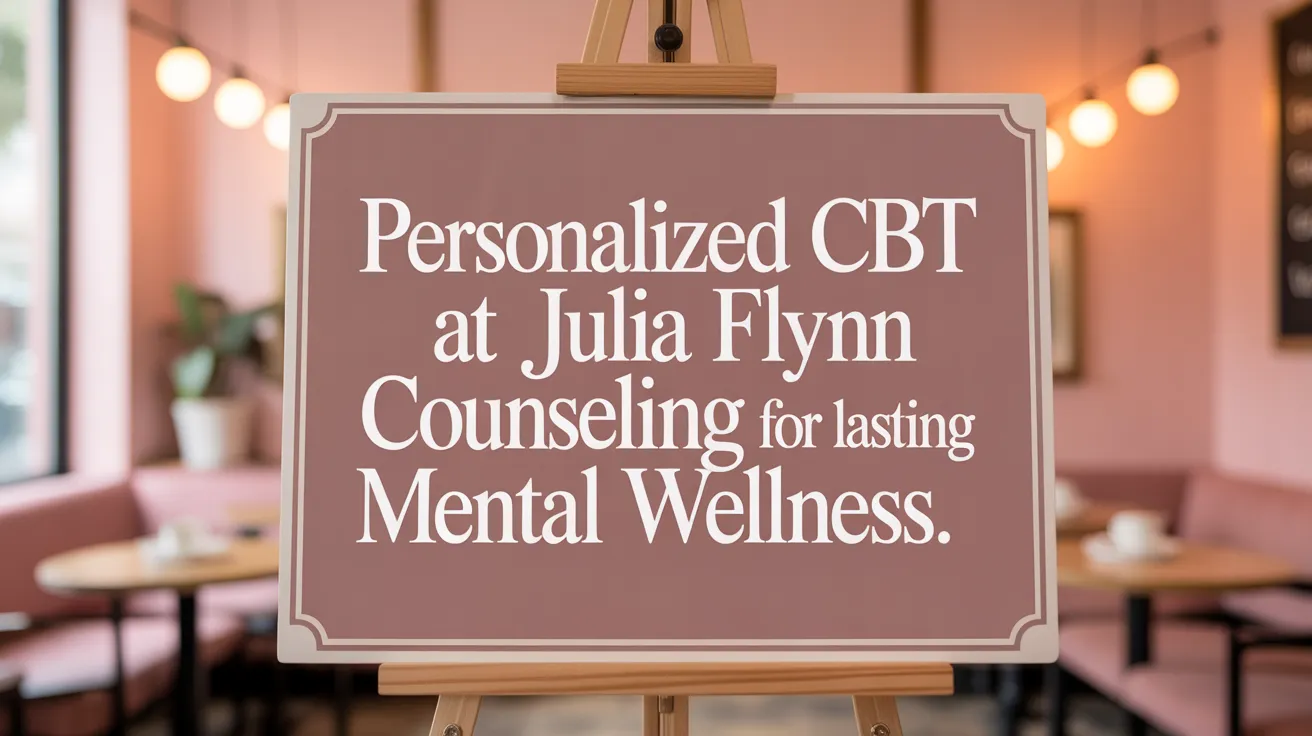 Personalized CBT at Julia Flynn Counseling for Lasting Mental Wellness.