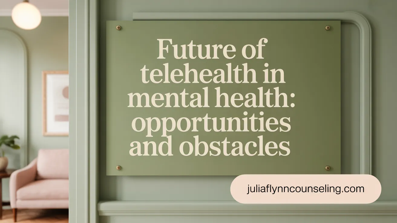 Future of Telehealth in Mental Health: Opportunities and Obstacles