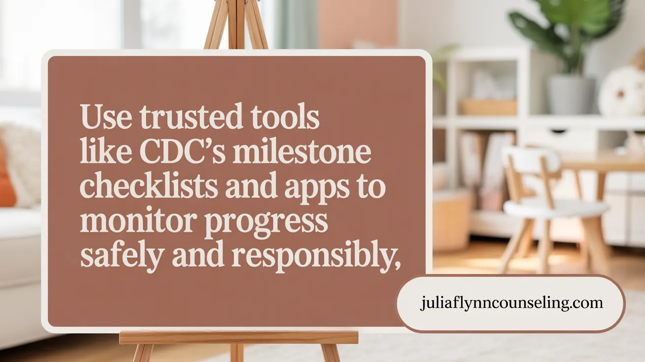 Use trusted tools like CDC's milestone checklists and apps to monitor progress