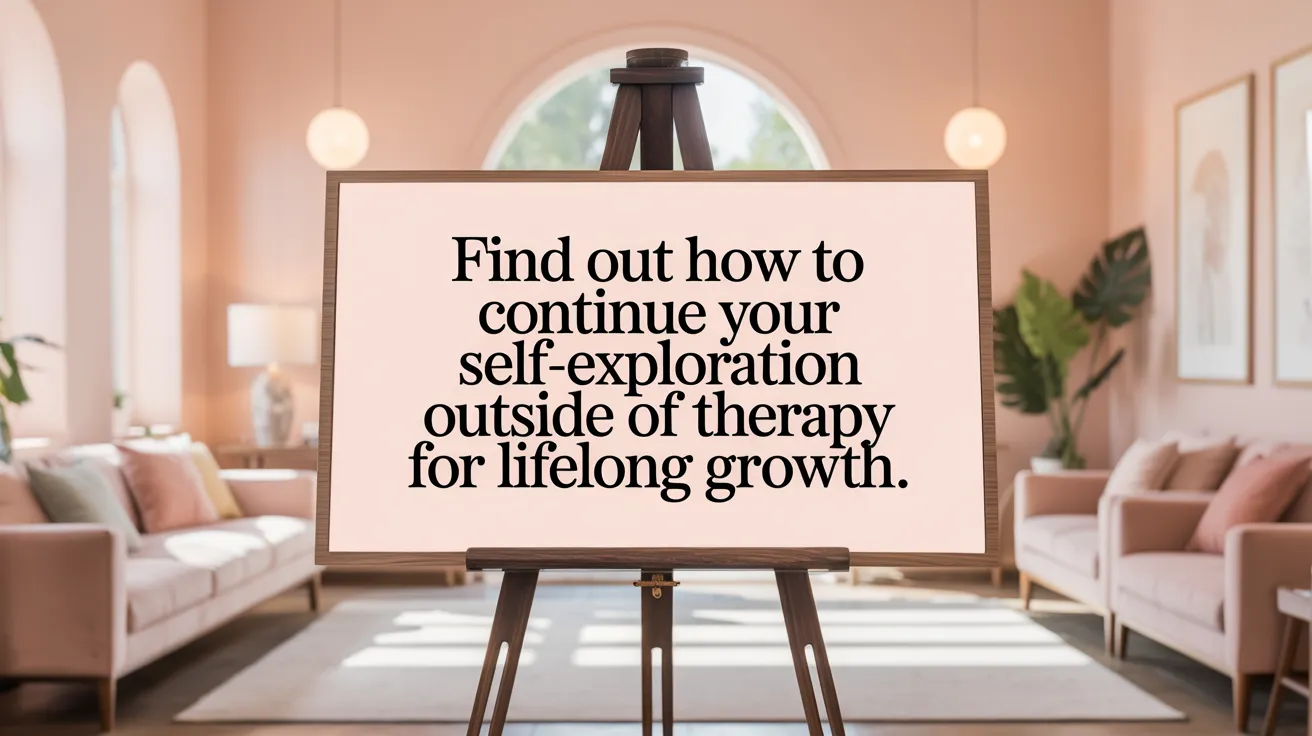 Find out how to continue your self-exploration outside of therapy for lifelong growth.