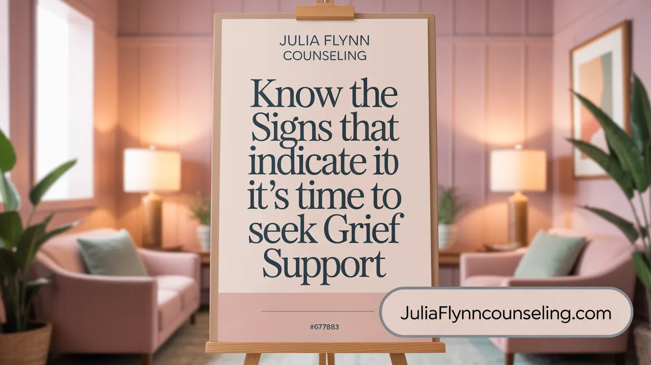 Know the signs that indicate it's time to seek grief support
