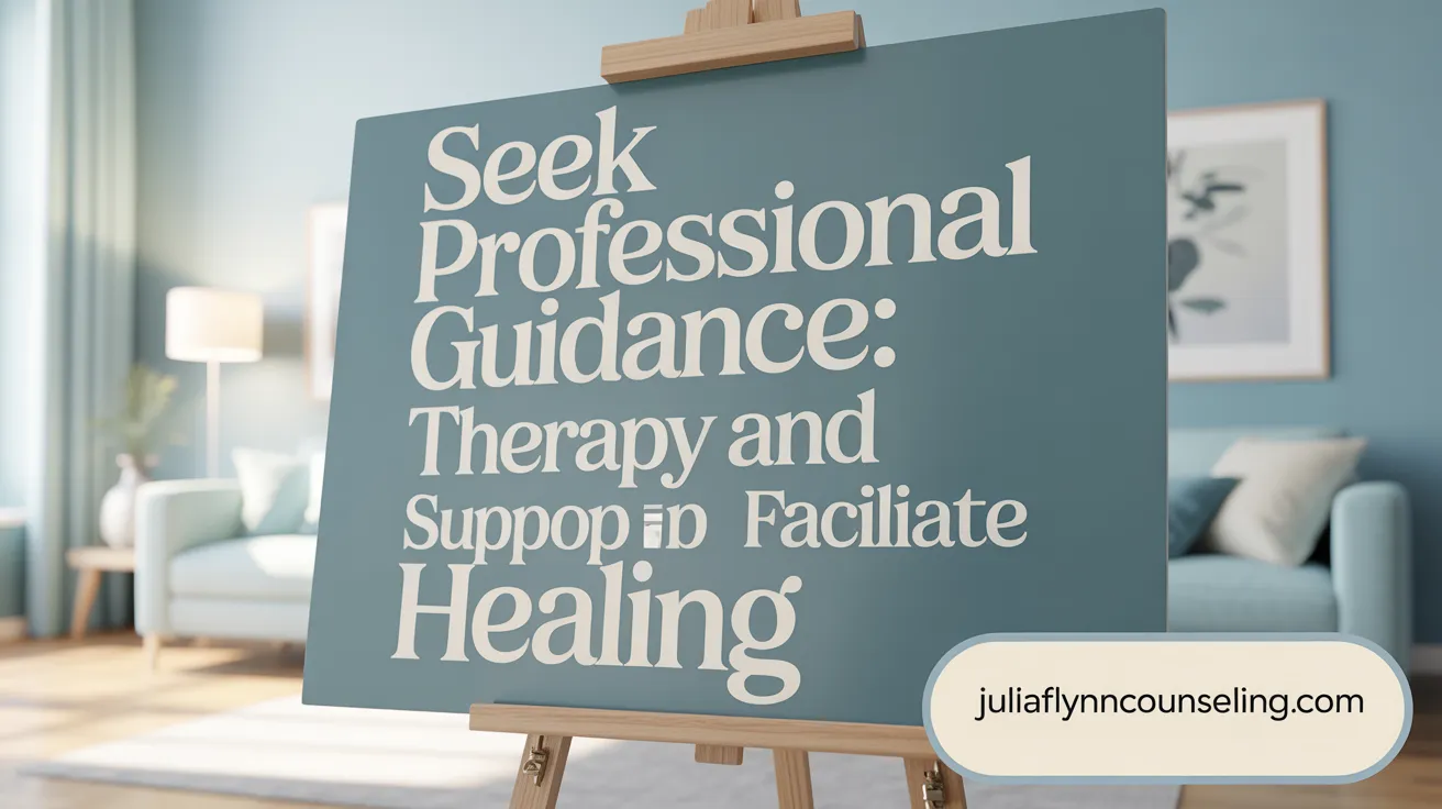 Seek Professional Guidance: Therapy and Support Groups Facilitate Healing