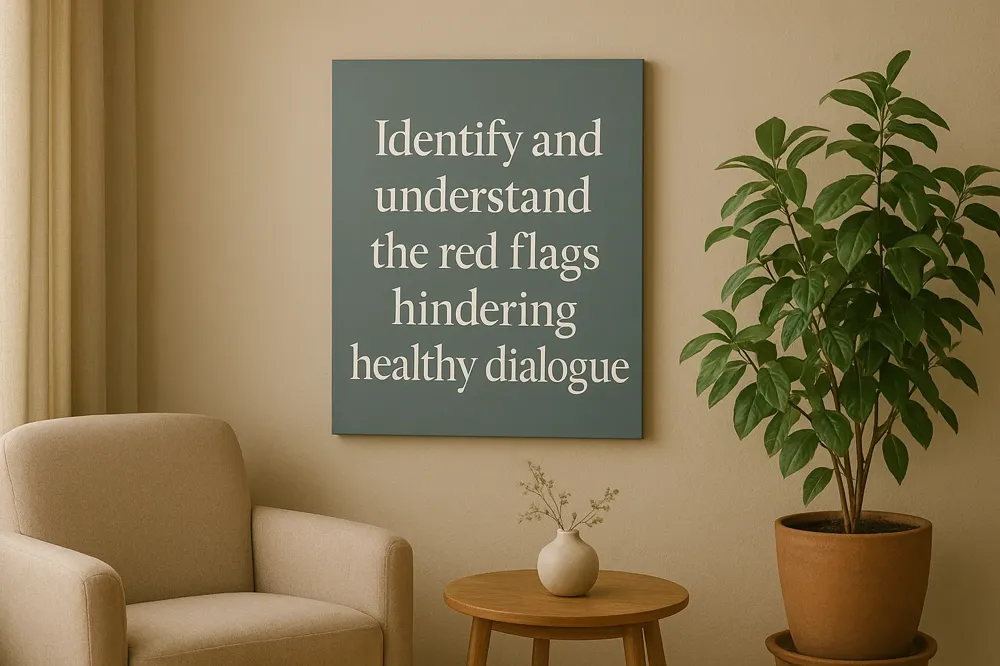 Identify and understand the red flags hindering healthy dialogue.