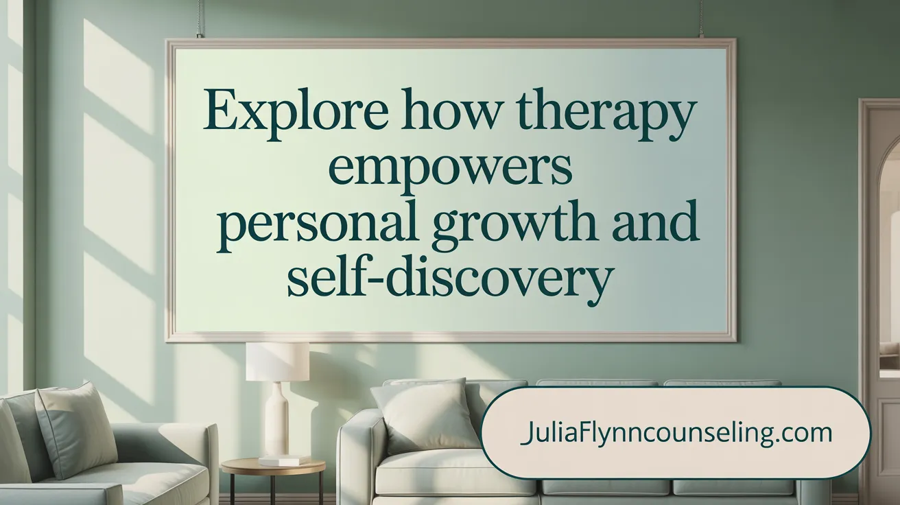 Explore How Therapy Empowers Personal Growth and Self-Discovery