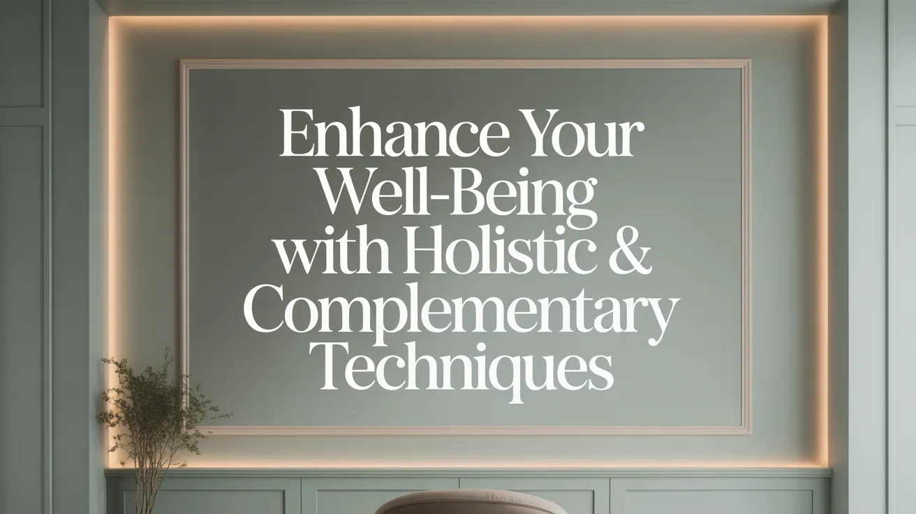 Enhance Your Well-Being with Holistic & Complementary Techniques