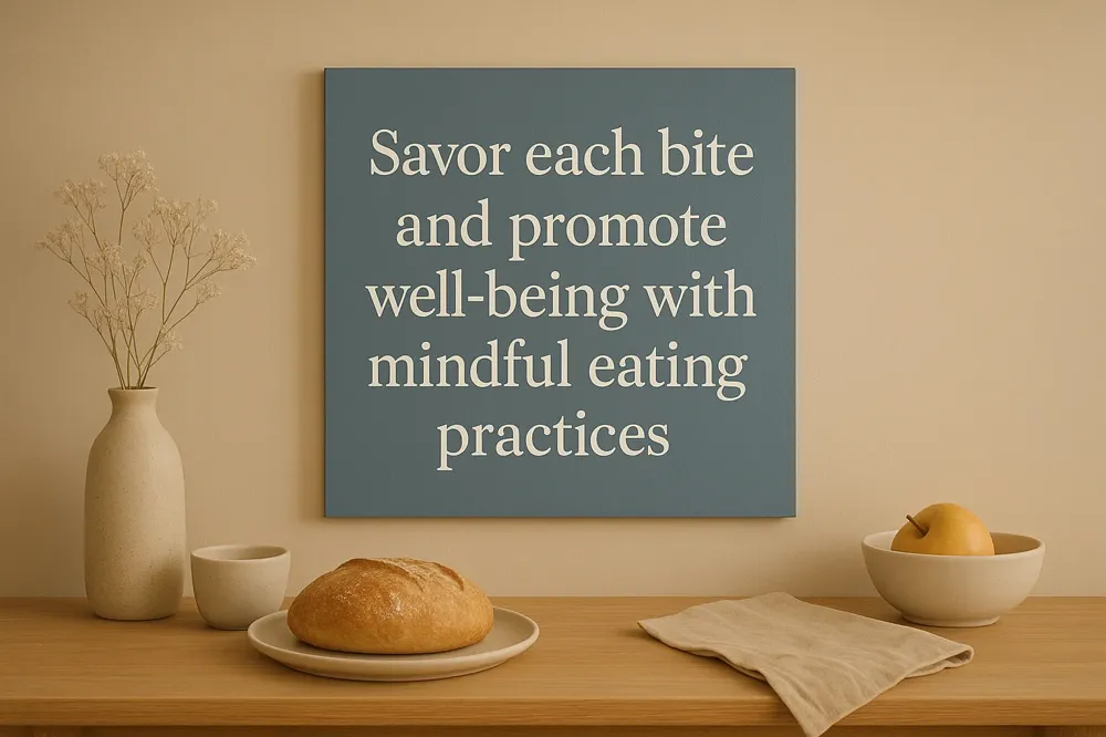 Savor each bite and promote well-being with mindful eating practices