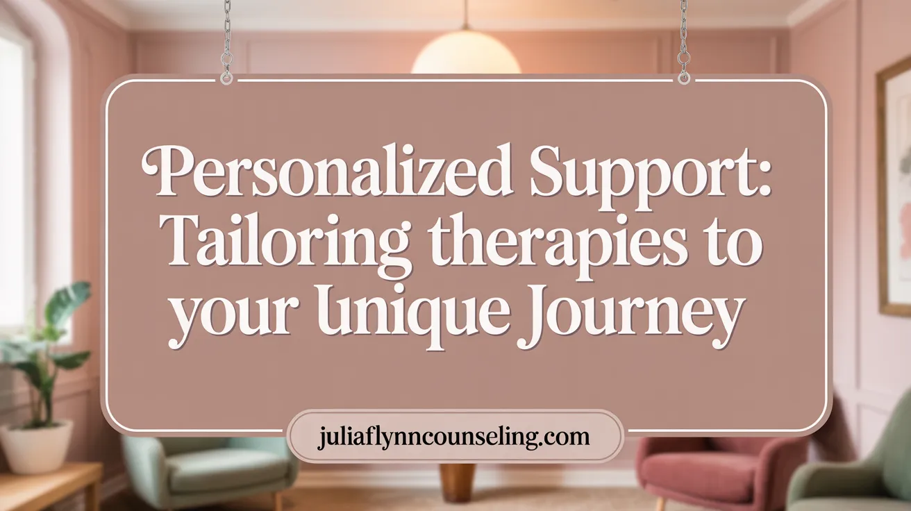 Personalized Support: Tailoring Therapies to Your Unique Journey