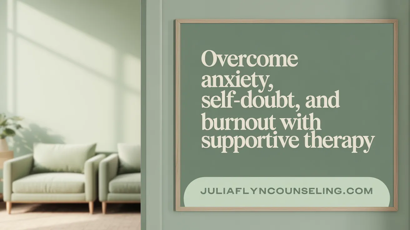 Overcome Anxiety, Self-Doubt, and Burnout with Supportive Therapy