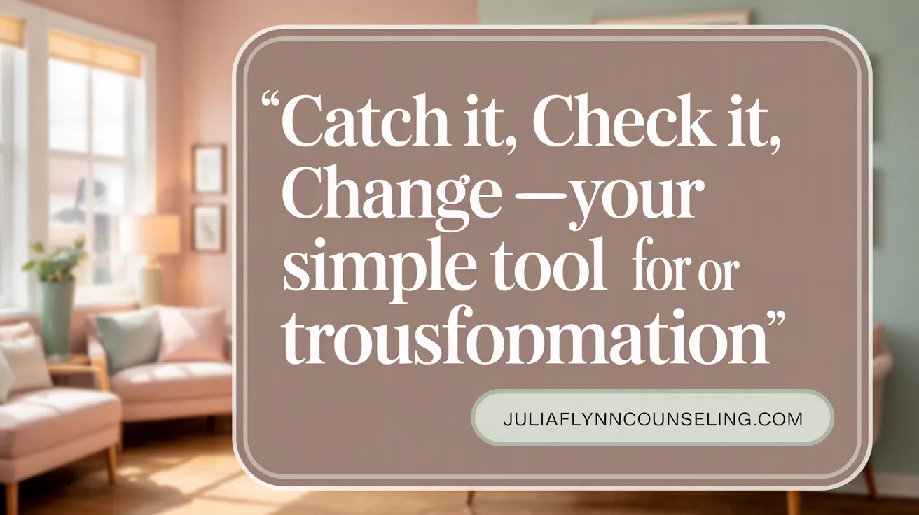 'Catch It, Check It, Change It'—Your Simple Tool for Thought Transformation