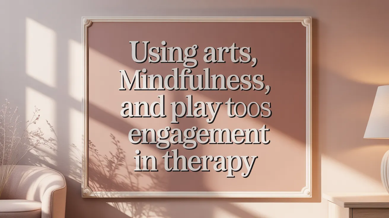 Using Arts, Mindfulness, and Play to Boost Engagement in Therapy