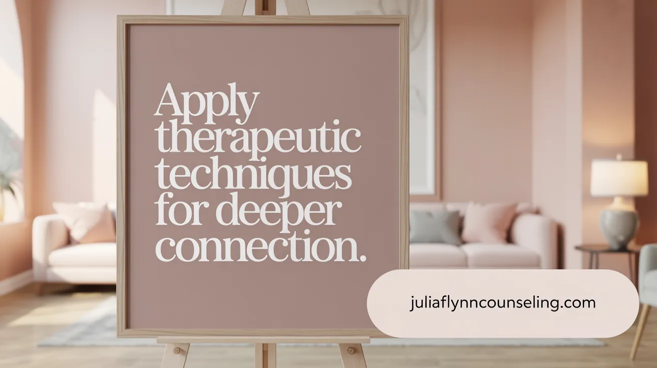 Apply Therapeutic Techniques for Deeper Connection