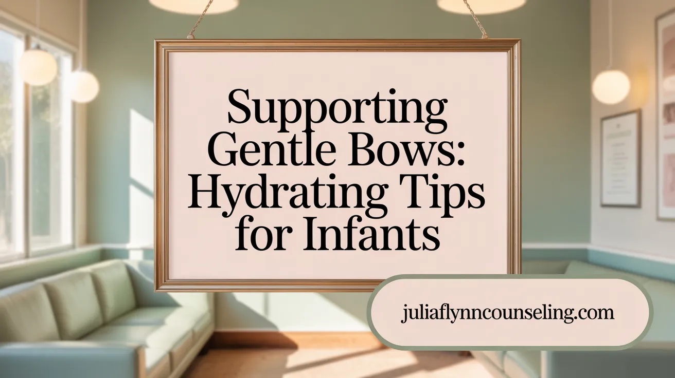 Supporting Gentle Bows: Hydration Tips for Infants