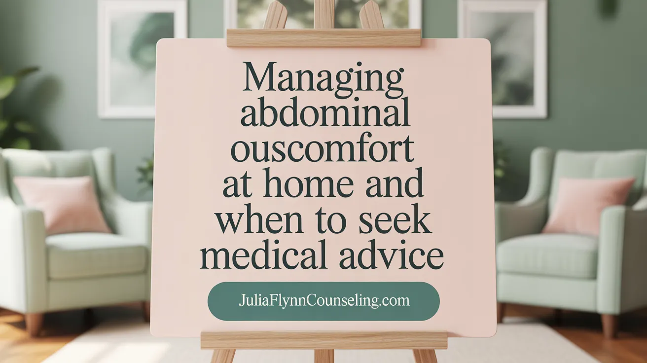 Managing Abdominal Pain at Home and When to See a Doctor