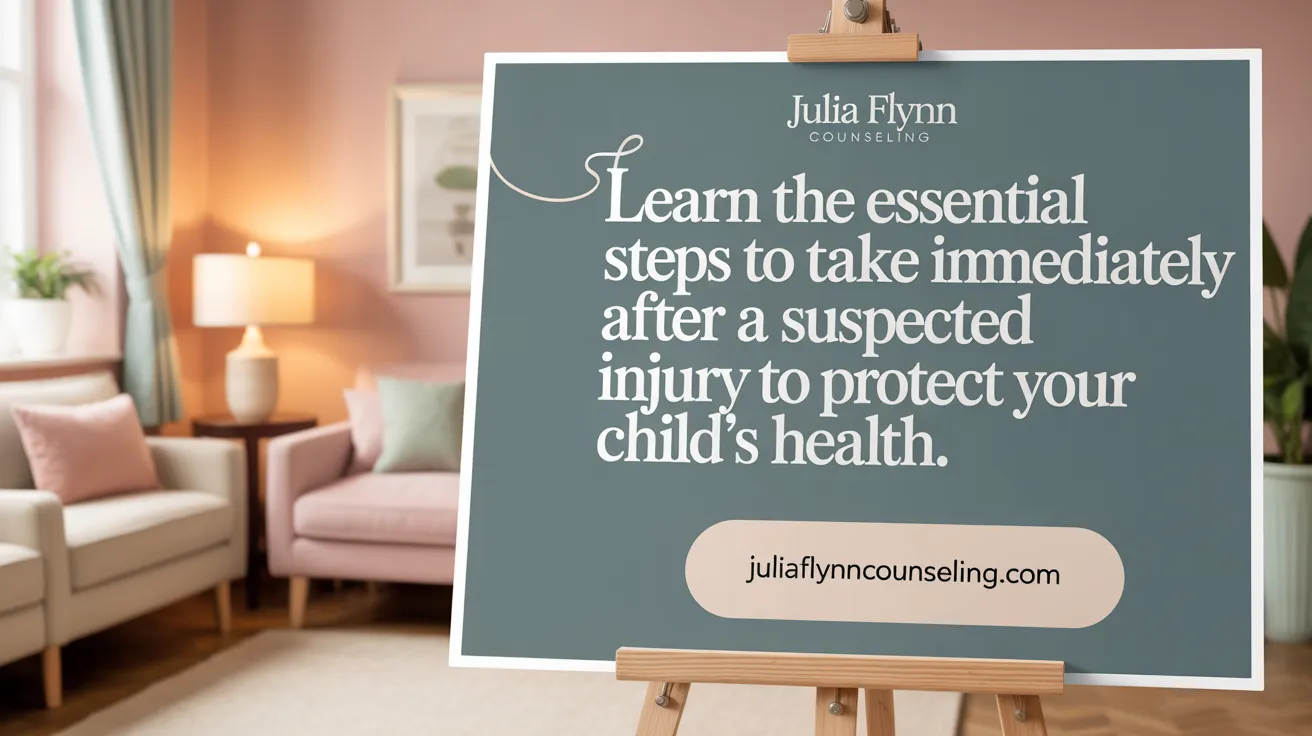 Learn the essential steps to take immediately after a suspected concussion to protect your child's health.