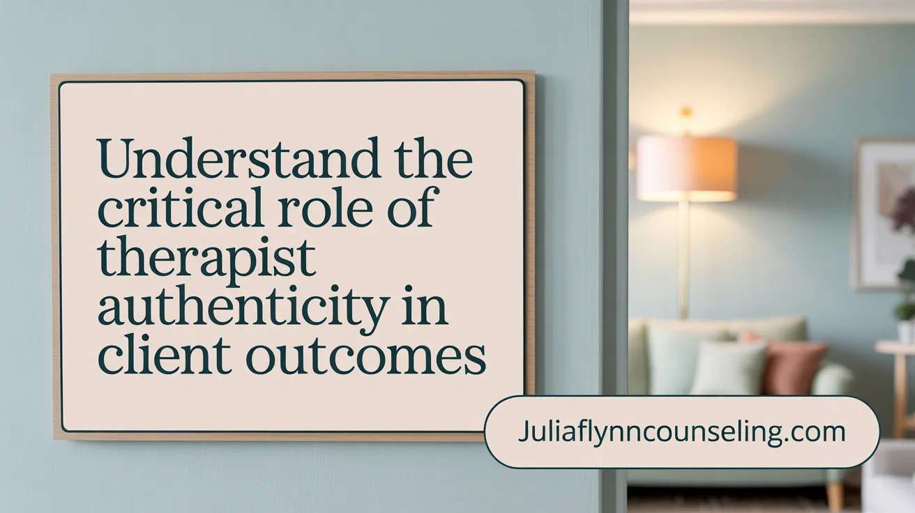 Understand the Critical Role of Therapist Authenticity in Client Outcomes