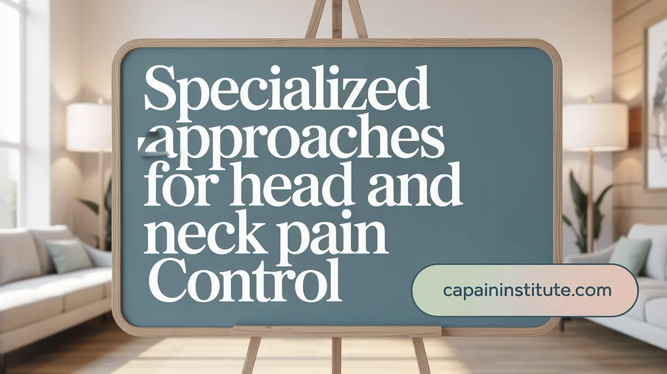 Specialized Approaches for Head and Neck Pain Control