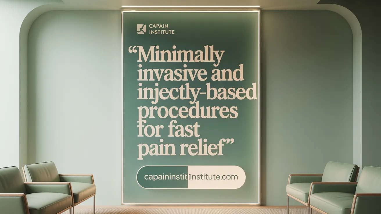 Minimally Invasive and Injection-Based Procedures for Fast Pain Relief