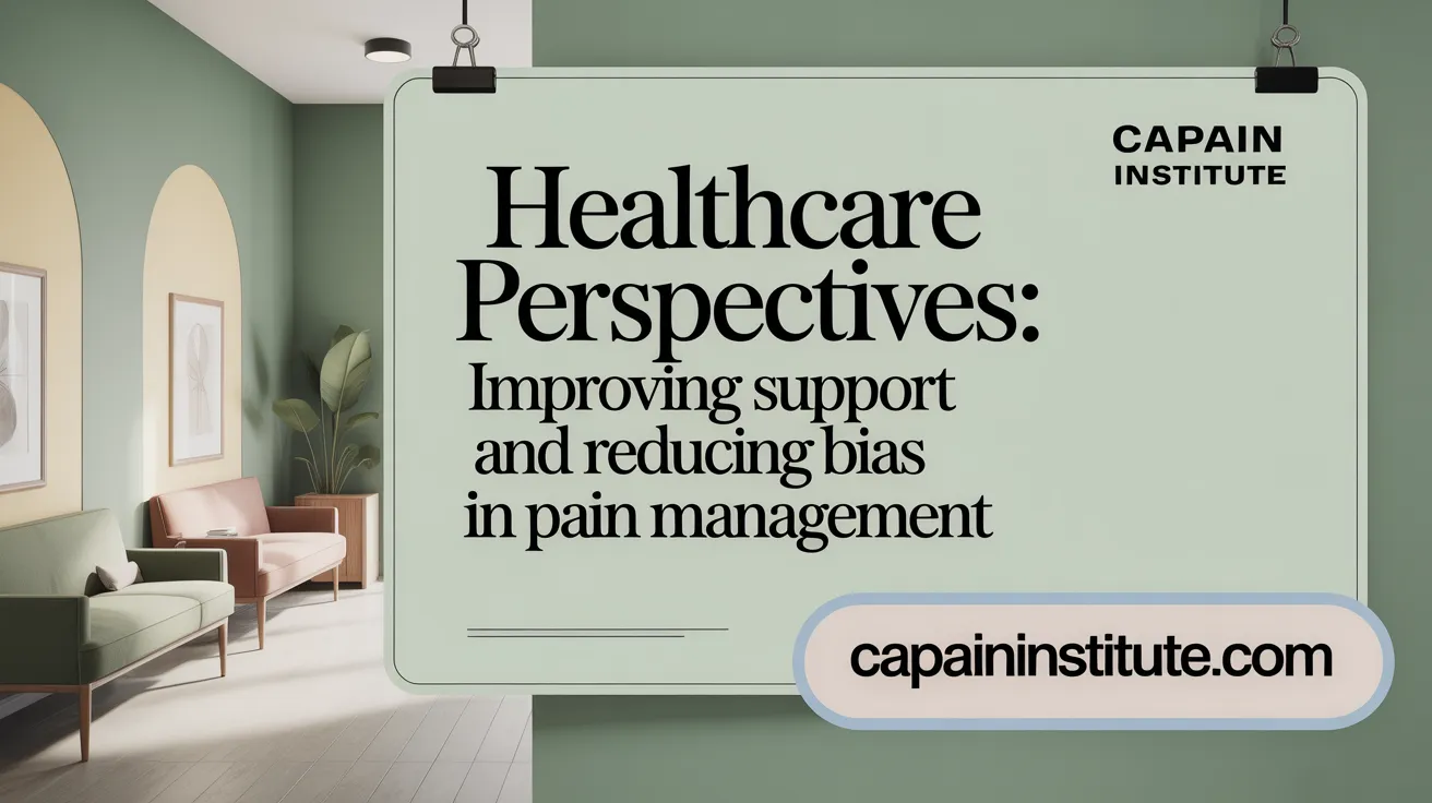 Healthcare Perspectives: Improving Support and Reducing Bias in Pain Management