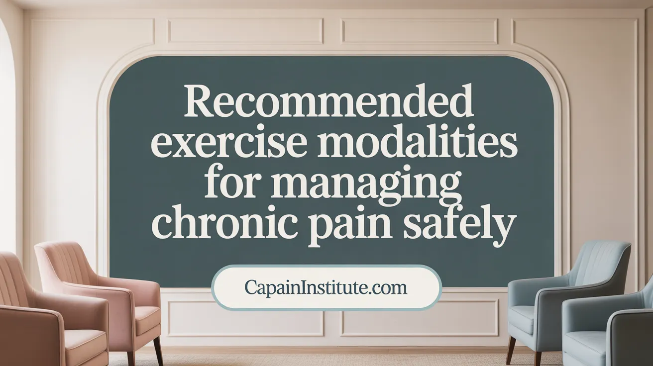 Recommended Exercise Modalities for Managing Chronic Pain Effectively
