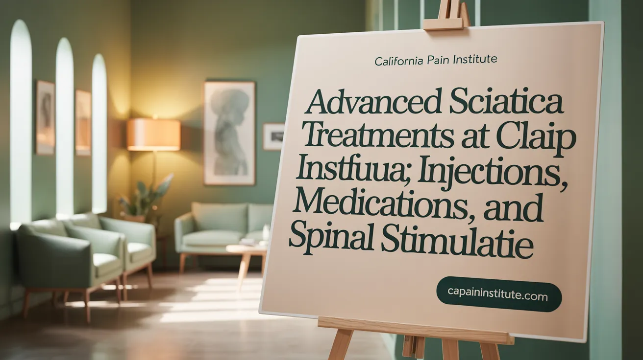 Advanced Sciatica Treatments at California Pain Institute: Injections, Medications, and Spinal Stimulation