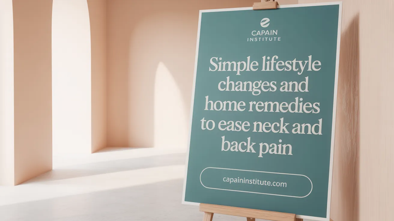 Simple Lifestyle Changes and Home Remedies to Ease Neck and Back Pain