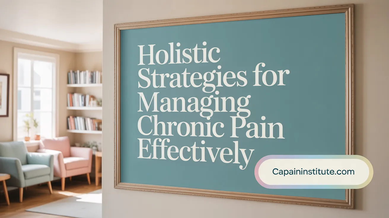 Holistic Strategies for Managing Chronic Pain Effectively