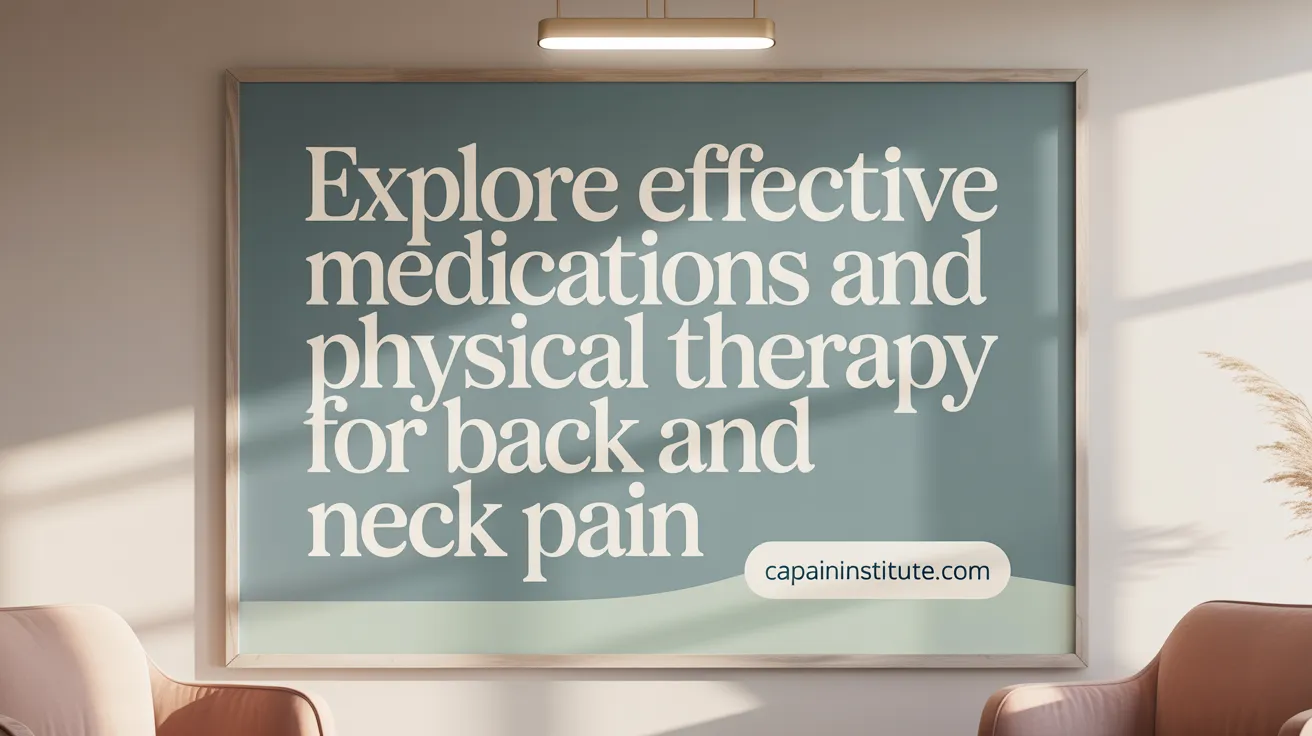 Explore Effective Medications and Physical Therapy for Back and Neck Pain