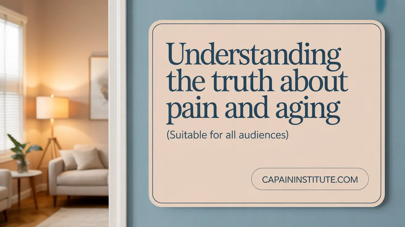 Understanding the Truth About Pain and Aging