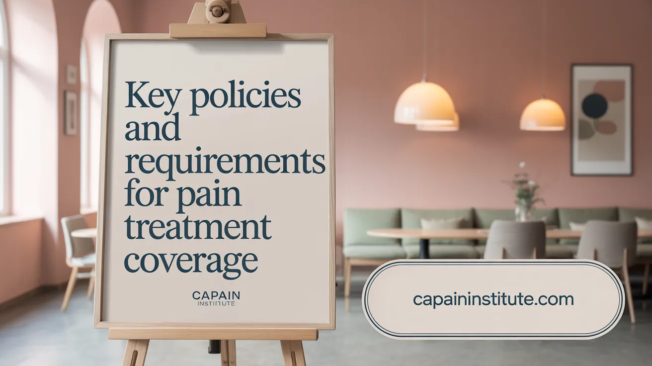 Key Policies and Requirements for Pain Treatment Coverage