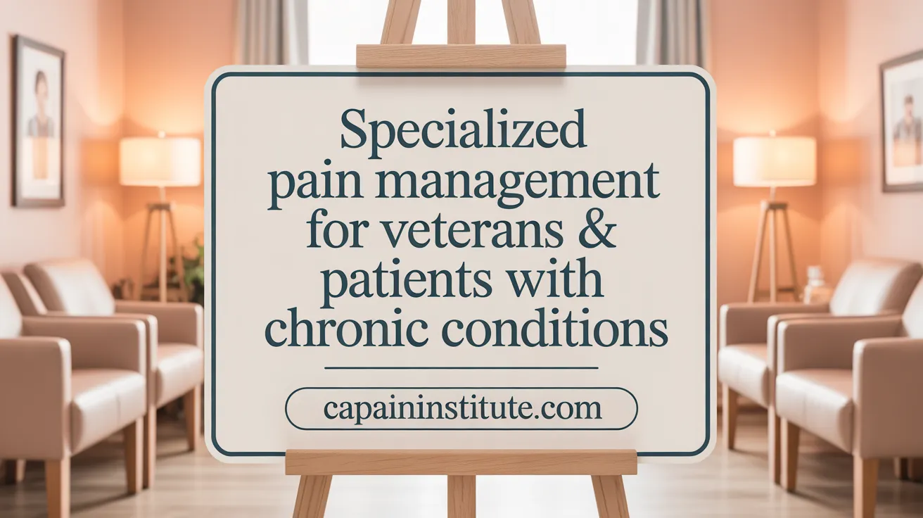 Specialized Pain Management for Veterans & Patients with Addiction