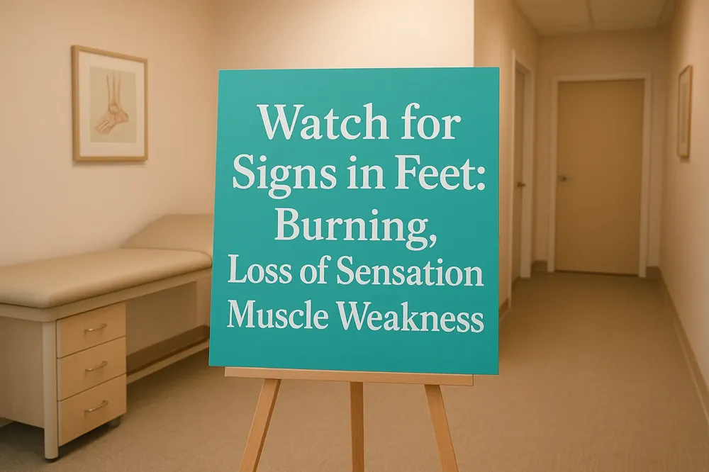 Watch for Signs in Feet: Burning, Loss of Sensation, Muscle Weakness