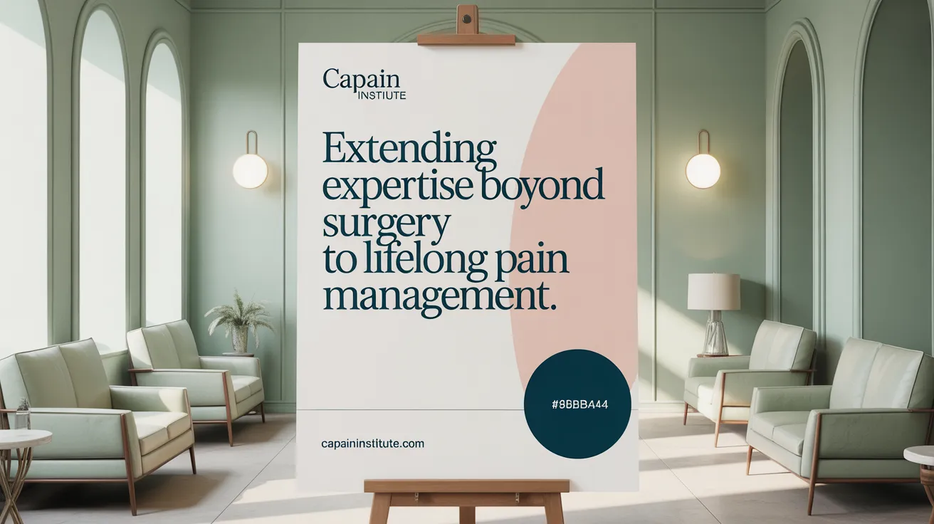 Extending expertise beyond surgery to lifelong pain management
