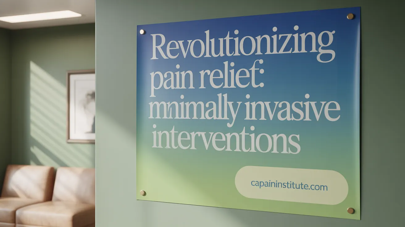 Revolutionizing Pain Relief: Minimally Invasive Interventions