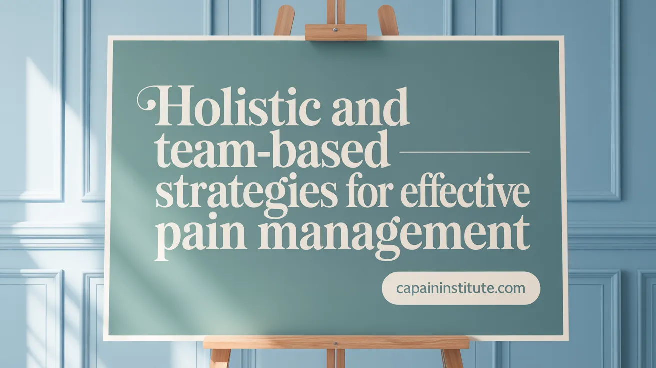 Holistic and Team-Based Strategies for Effective Pain Management