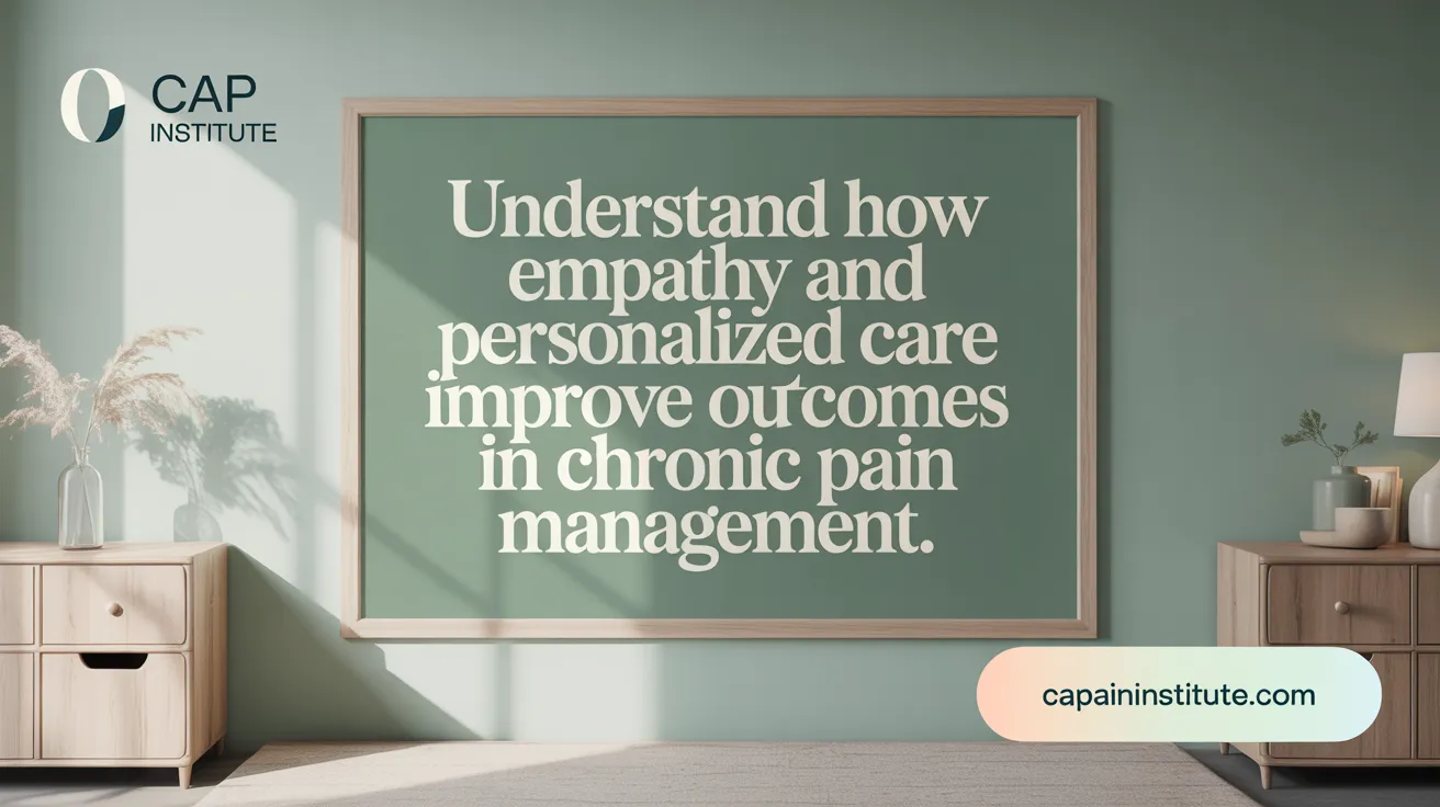 Understand how empathy and personalized care improve outcomes in chronic pain management.
