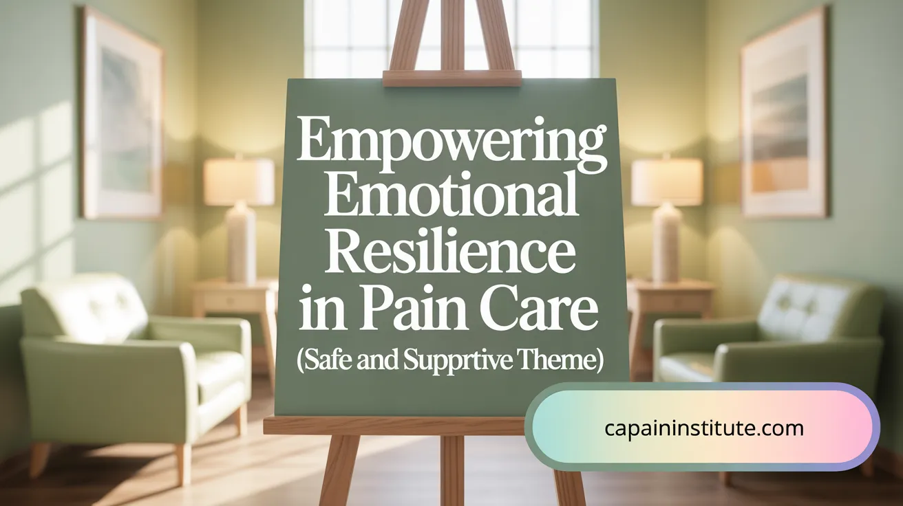 Empowering Emotional Resilience in Pain Care