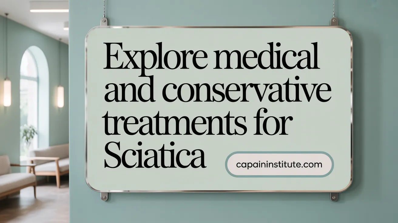 Explore Medical and Conservative Treatments for Sciatica