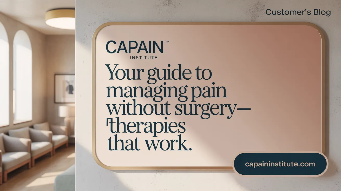 Your Guide to Managing Pain Without Surgery—Therapies That Work