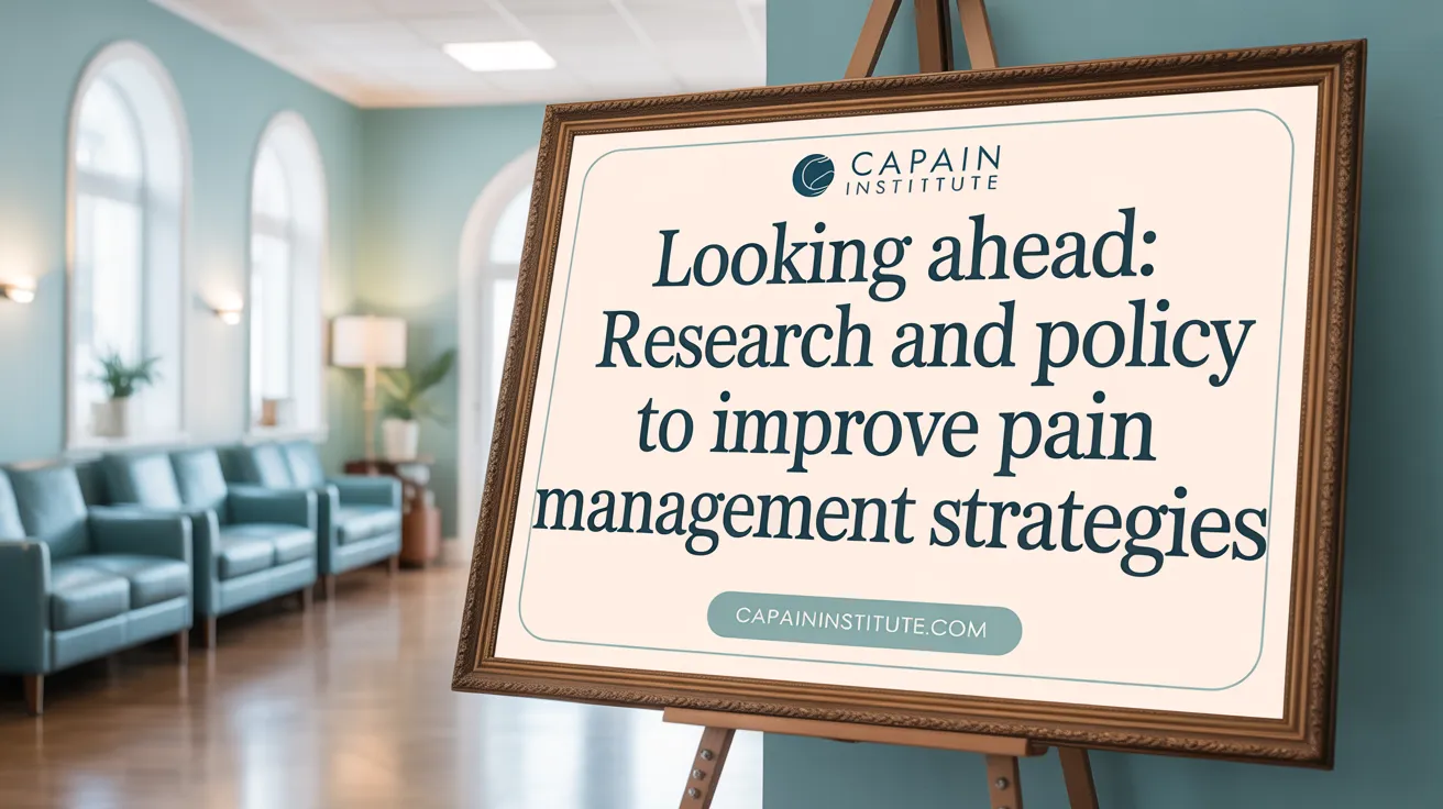 Looking Ahead: Research and Policy to Improve Pain Management